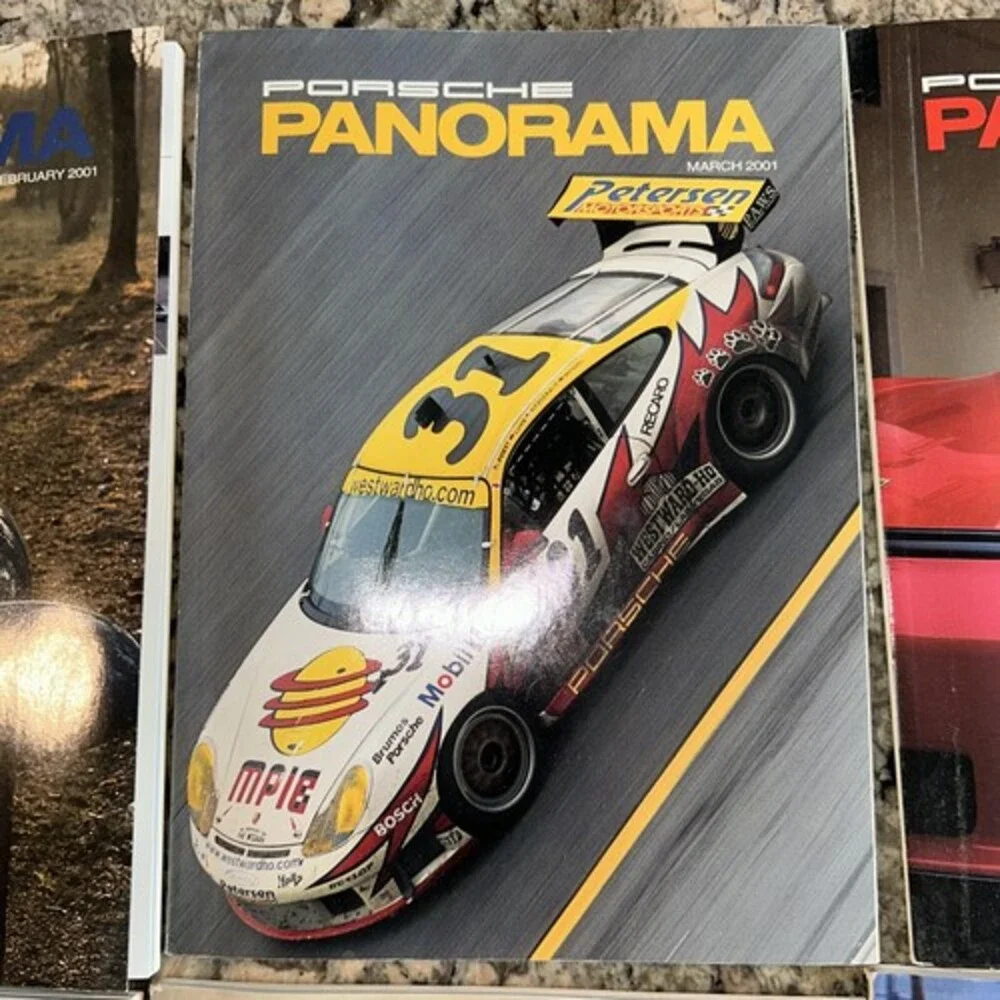 PORSCHE Panorama MAGAZINE 2001 Lot of 12 FULL YEAR Club of America